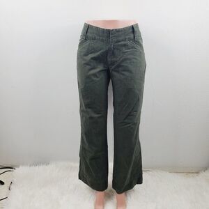 Nike ACG Womens Green Casual Wide Leg Pants with Belt Loops Size 12